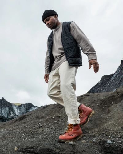 Red Wing Shoes Style #8864 - Man walking on hill